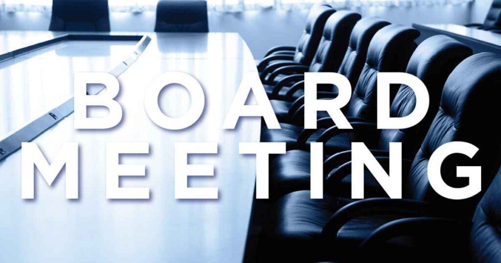 board meeting
